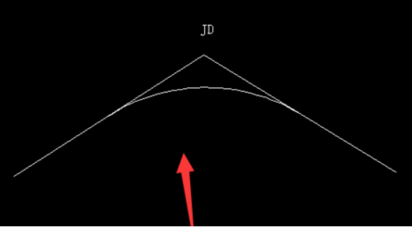 CAD中怎么根據(jù)切線交點(diǎn)繪制曲線