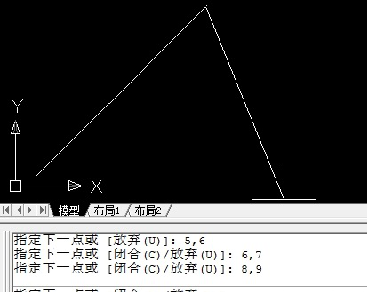 CAD如何根據(jù)坐標(biāo)值來(lái)畫(huà)直線或多線段