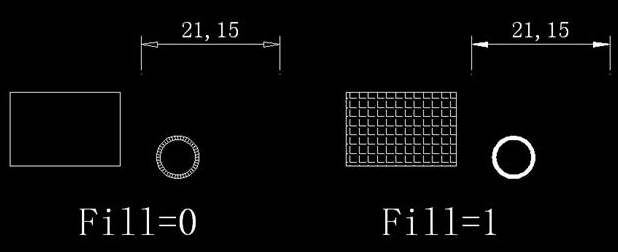 CAD中如何控制填充、文字等各類圖形的顯示效果