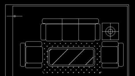 CAD怎么繪制沙發(fā)平面圖？
