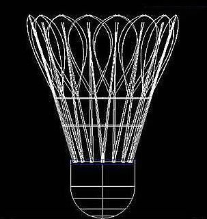 怎么用CAD繪制立體羽毛球？