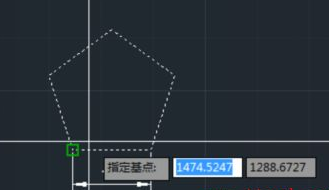 CAD如何按照比例縮放五邊形？