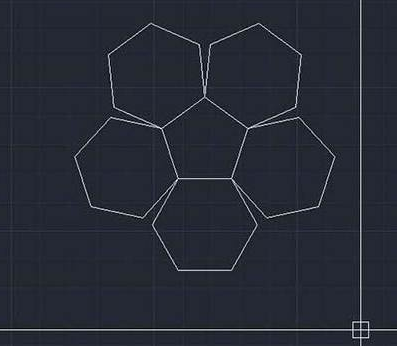 CAD如何使六邊形對齊到五邊形上？